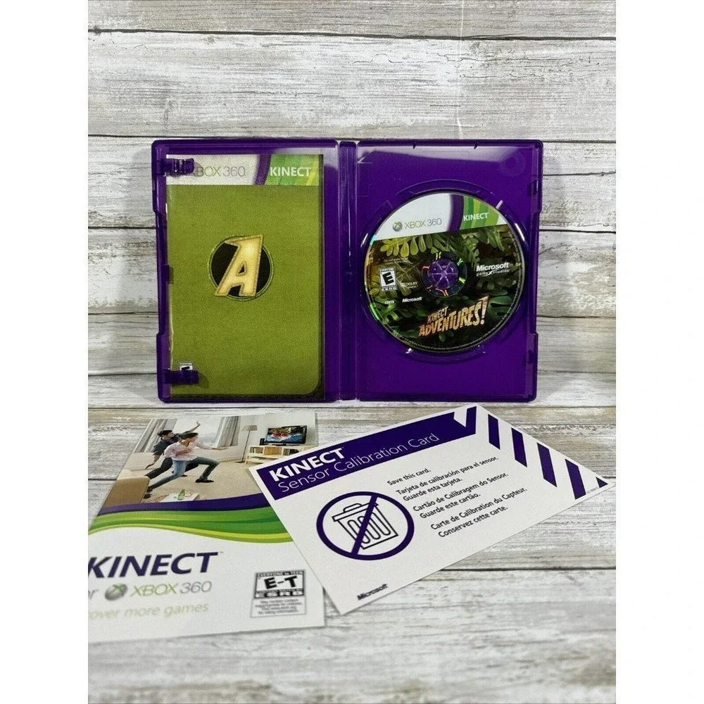 XBOX 360 GAME KINECT ADVENTURES! PAL (REQUIRES KINECT‎ SENSOR) Complete